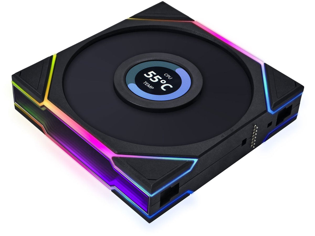 Lian Li UNI FAN TL LCD Series Fan Black Triple Pack 3x120mm